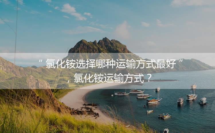 氯化銨選擇哪種運(yùn)輸方式最好，氯化銨運(yùn)輸方式？